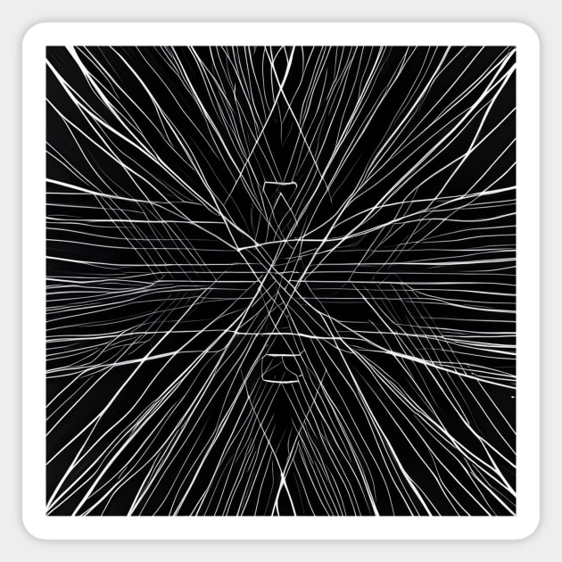 Lines 3 Sticker by ABSTRACT-IVISM